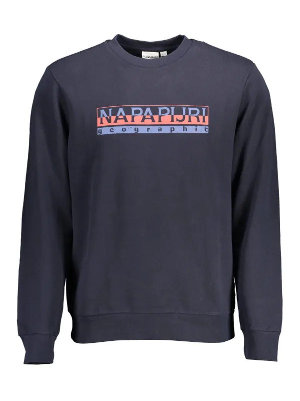 "Napapijri Sweatshirts im Sale | Napapijri Rundhals Sweatshirt Blau Logo online kaufen"|Planet-Deluxe