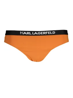 "Karl Lagerfeld Beachwear: Stilvoller Badeanzug in Orange"
