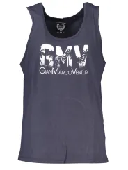 GIAN MARCO VENTURI Logo Tanktop Blau - Stilvolles Herrenhemd