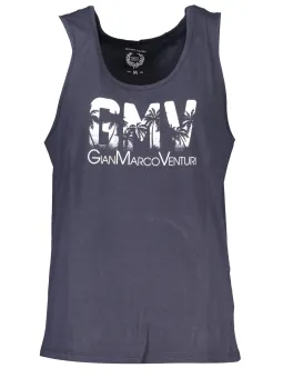 GIAN MARCO VENTURI Logo Tanktop Blau - Stilvolles Herrenhemd