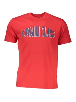"Cavalli Class Kurzarmshirt - Logo & Rundhals, T-Shirt Stil"