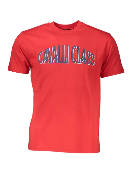 "Cavalli Class T-Shirts im Sale | Cavalli Class QXT60BJD060_EEEF2A7_ROSSO02000 Rot online kaufen"|Planet-Deluxe