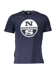 "North Sails T-Shirts im Sale | Kurzarm TShirt Rundhals Logo Blau North Sails online kaufen"|Planet-Deluxe