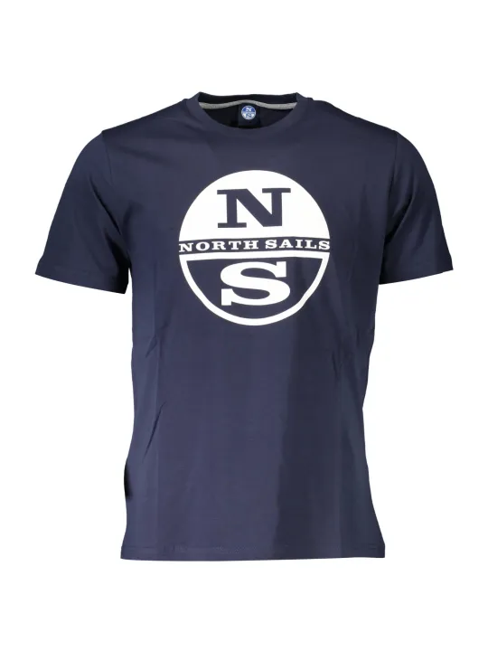 "North Sails T-Shirts im Sale | Kurzarm TShirt Rundhals Logo Blau North Sails online kaufen"|Planet-Deluxe