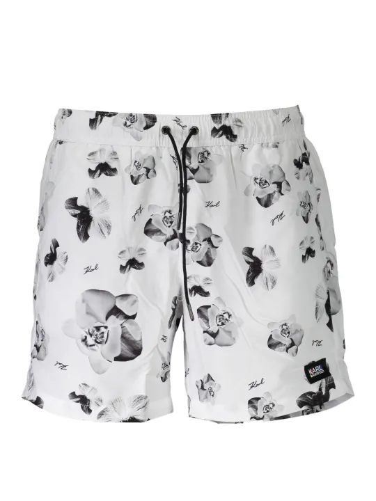 "Karl Lagerfeld Beachwear Startseite im Sale | KARL LAGERFELD BEACHWEAR BADEANZUGHOSE HERREN WEISS online kaufen"|Planet-Deluxe