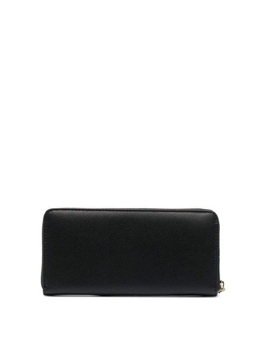 Schwarzes Versace Jeans Portemonnaie Leder