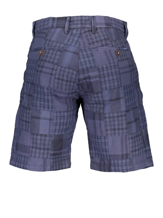 GANT Bermuda Hose mit Logo - Blau, 5 Taschen, Herren