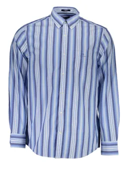 GANT Bio-Baumwollhemd Azurblau - Regular Fit Hemd