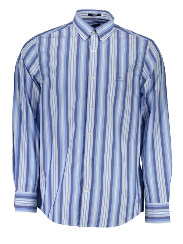 GANT Bio-Baumwollhemd Azurblau - Regular Fit Hemd GANT Bio-Baumwollhemd Azurblau - Regular Fit Hemd
