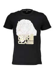 "Cavalli Class T-Shirts im Sale | Cavalli Class QXT61WJD060_53ACF39_NERO05051 Schwarz online kaufen"|Planet-Deluxe