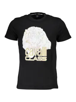 "Cavalli Class T-Shirt: Stilvolles Rundhals-Design mit Logo"