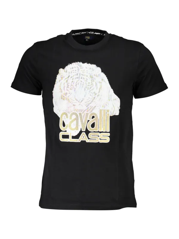 "Cavalli Class T-Shirts im Sale | Cavalli Class QXT61WJD060_53ACF39_NERO05051 Schwarz online kaufen"|Planet-Deluxe