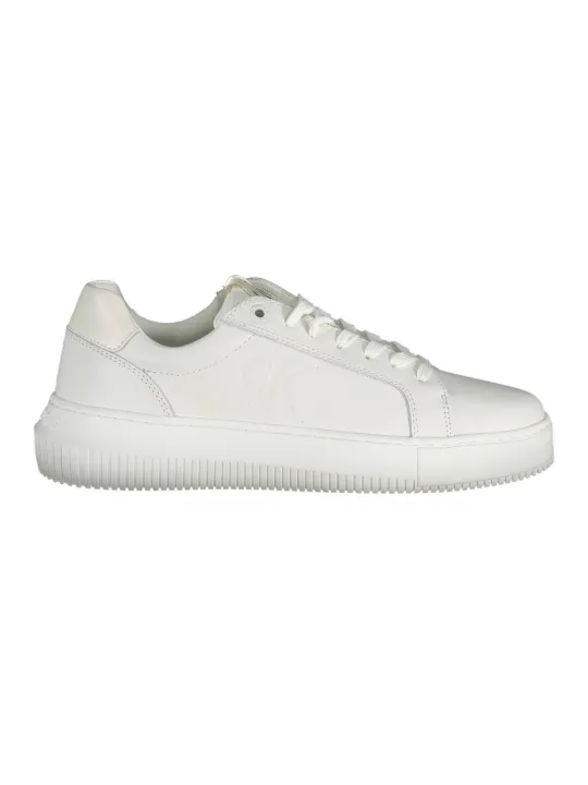"Calvin Klein Sneakers im Sale | Calvin Klein Kontrast Schnürsneaker Weiß online kaufen"|Planet-Deluxe