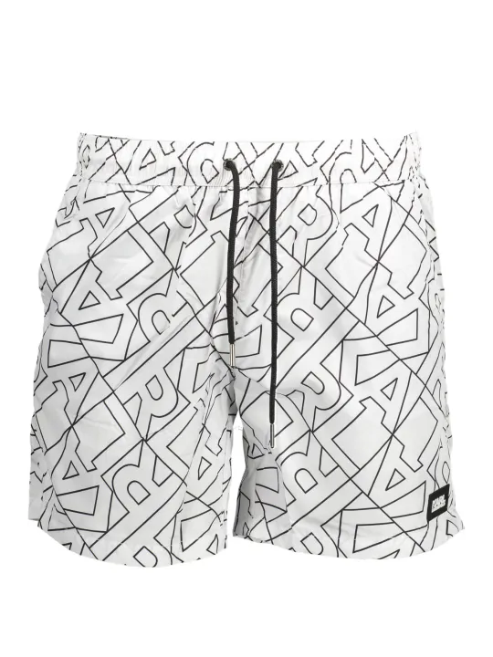 "Karl Lagerfeld Beachwear Badehosen im Sale | Karl Lagerfeld Badeboxer mit Taschen und Kontrastdetails online kaufen"|Planet-Deluxe