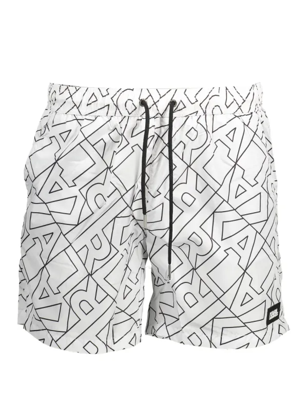"Karl Lagerfeld Beachwear Badehosen im Sale | Karl Lagerfeld Badeboxer mit Taschen und Kontrastdetails online kaufen"|Planet-Deluxe