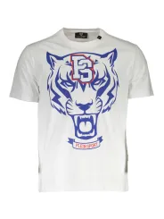"Plein Sport T-Shirts im Sale | Plein Sport Weißes Kurzarmshirt mit Rundhals und Logo Print online kaufen"|Planet-Deluxe