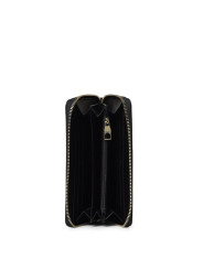 Schwarzes Versace Jeans Portemonnaie Leder