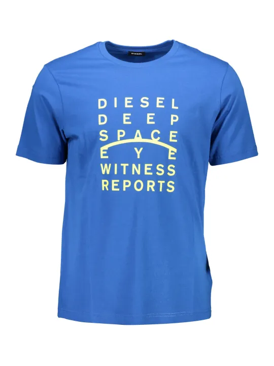 "Diesel T-Shirts im Sale | Diesel S4ELT-JUST_2B12585_BLU8II Blau online kaufen"|Planet-Deluxe
