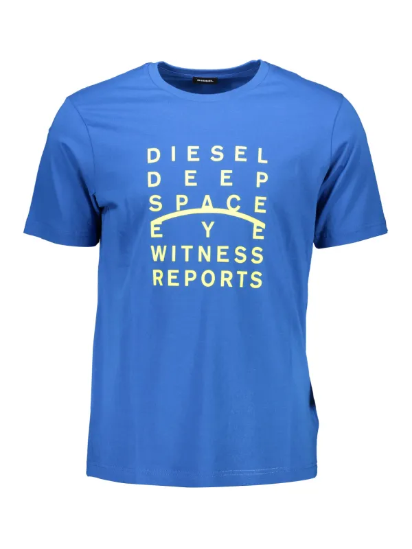 "Diesel T-Shirts im Sale | Diesel S4ELT-JUST_2B12585_BLU8II Blau online kaufen"|Planet-Deluxe
