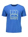 "Diesel T-Shirts im Sale | Diesel S4ELT-JUST_2B12585_BLU8II Blau online kaufen"|Planet-Deluxe