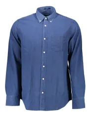 GANT Blaues Button-Down Hemd, Normale Passform