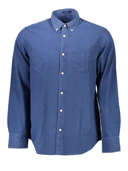 GANT Blaues Button-Down Hemd, Normale Passform