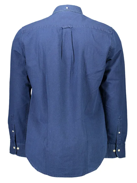 GANT Blaues Button-Down Hemd, Normale Passform