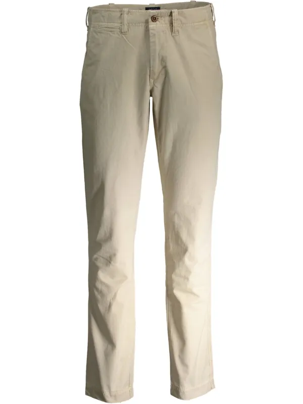 GANT Beige Herren Hose mit 4 Taschen & Logo GANT Beige Herren Hose mit 4 Taschen & Logo