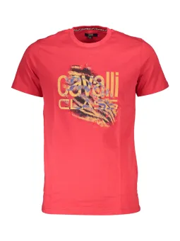 Cavalli Class Kurzarmshirt – Stilvoll mit Logo & Rundhals