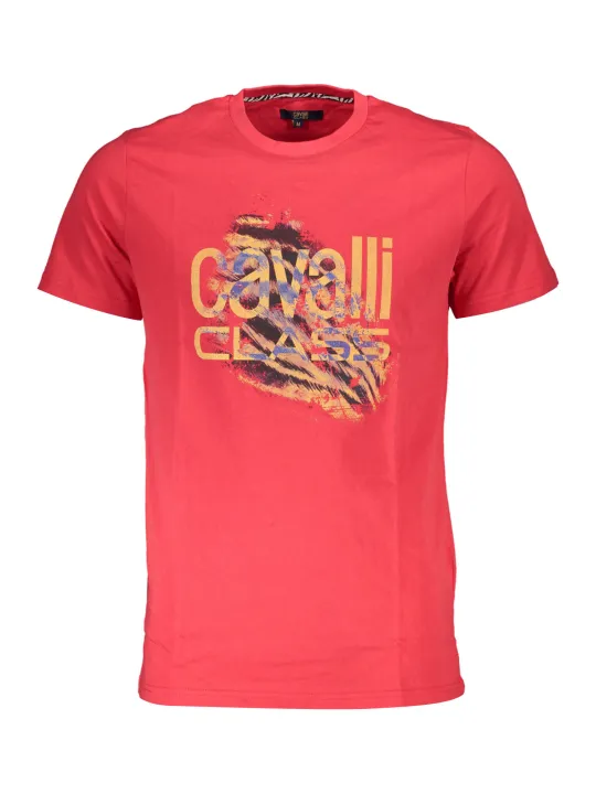 "Cavalli Class T-Shirts im Sale | Cavalli Class QXT61PJD060_2798BD1_ROSSO02000 Rot online kaufen"|Planet-Deluxe