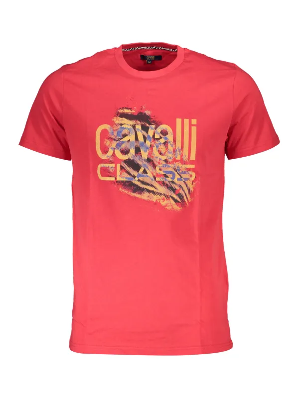 "Cavalli Class T-Shirts im Sale | Cavalli Class QXT61PJD060_2798BD1_ROSSO02000 Rot online kaufen"|Planet-Deluxe
