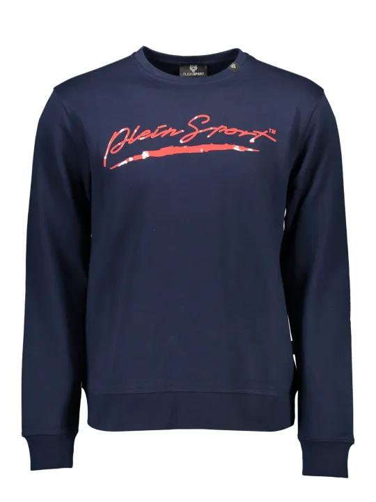 "Plein Sport Sweatshirts im Sale | Plein Sport Sweatshirt Rundhals Logo Blau Navy FIPS207 online kaufen"|Planet-Deluxe