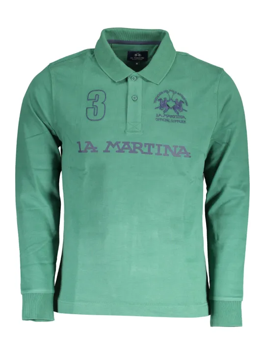 "LA MARTINA Startseite im Sale | LA MARTINA LANGARM-POLO HERREN GRÜN online kaufen"|Planet-Deluxe