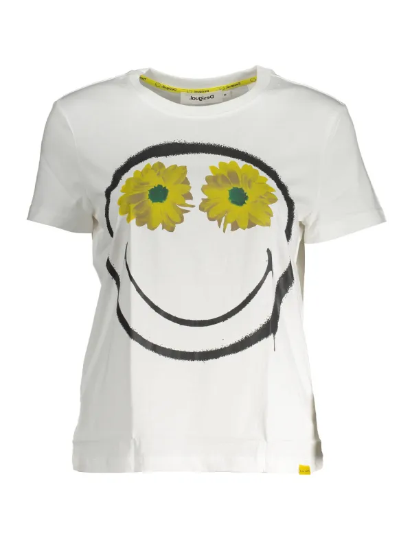 "Desigual T-Shirts im Sale | Desigual Logo Kurzarmshirt Rundhals Bianco T-Shirt online kaufen"|Planet-Deluxe "Desigual T-Shirts im Sale | Desigual Logo Kurzarmshirt Rundhals Bianco T-Shirt online kaufen"|Planet-Deluxe