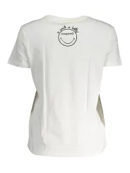 "Desigual T-Shirts im Sale | Desigual Logo Kurzarmshirt Rundhals Bianco T-Shirt online kaufen"|Planet-Deluxe