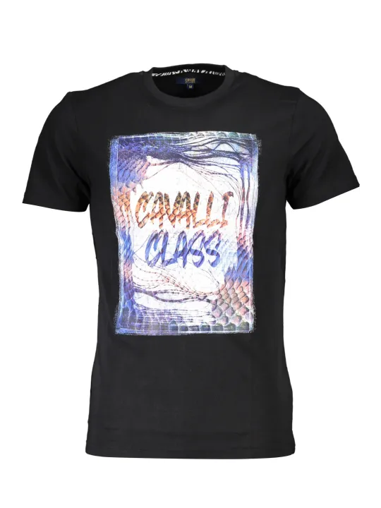 "Cavalli Class T-Shirts im Sale | Cavalli Class QXT61OJD060_54E0C4F_NERO05051 Schwarz online kaufen"|Planet-Deluxe