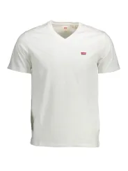 "Levi's T-Shirts im Sale | Levi's Kurzarm T-Shirt V-Ausschnitt Logo Applikation Weiß online kaufen"|Planet-Deluxe
