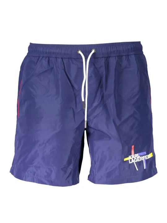 "Karl Lagerfeld Beachwear Badehosen im Sale | Karl Lagerfeld Beachwear KL20MBM01_CCE237F_BLUNAVY online kaufen"|Planet-Deluxe