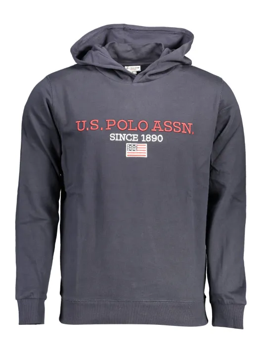 "U.S. POLO Sweatshirts im Sale | US Polo Kontrast Hoodie mit Logo Blau online kaufen"|Planet-Deluxe
