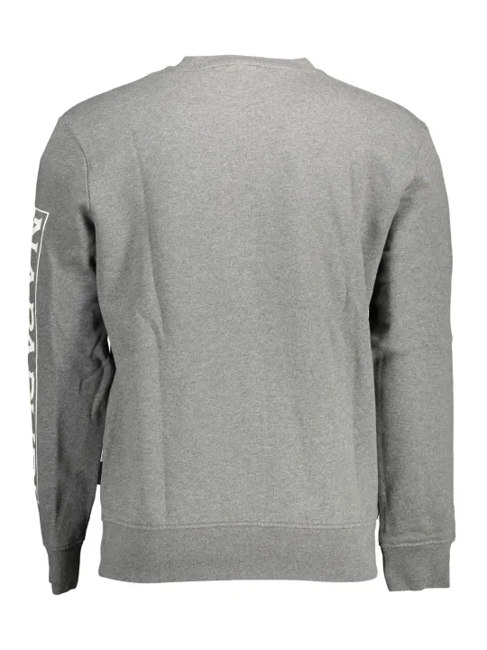 "Napapijri Sweatshirts im Sale | Napapijri Rundhals Sweatshirt Grau Logo online kaufen"|Planet-Deluxe