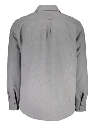 Gesteppte Langarmhemd mit Italienkragen & Taschen