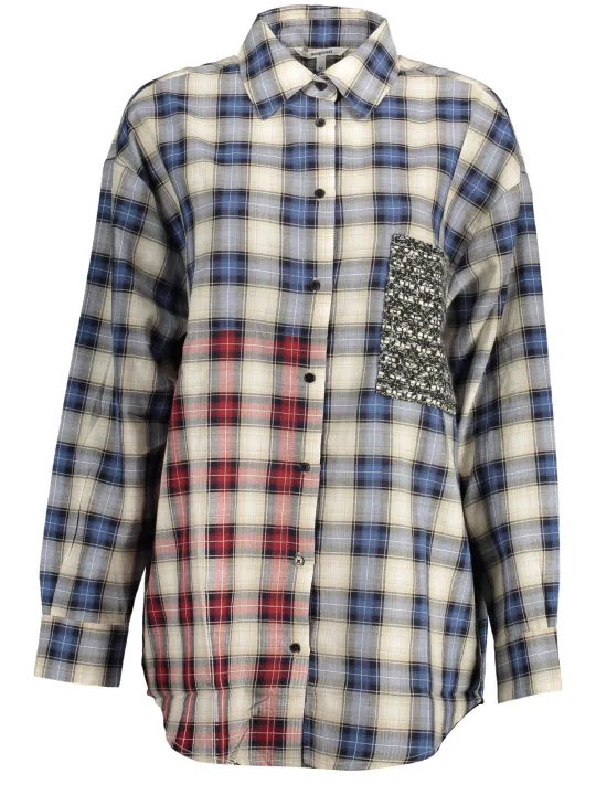 "Desigual Startseite im Sale | DESIGUAL LANGARMSHIRT DAMEN BLAU online kaufen"|Planet-Deluxe