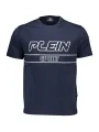 "Plein Sport T-Shirts im Sale | Kontrast TShirt Rundhals mit Logo Druck Navy  online kaufen"|Planet-Deluxe
