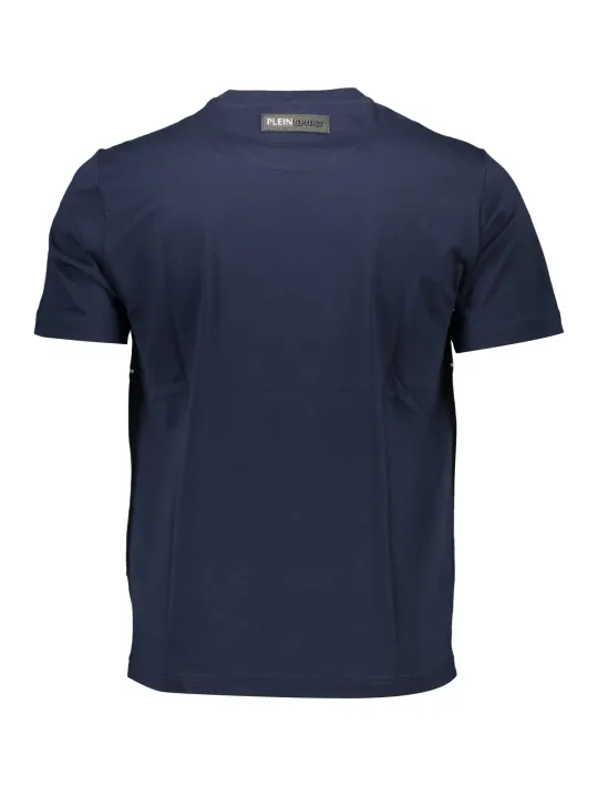 "Plein Sport T-Shirts im Sale | Kontrast TShirt Rundhals mit Logo Druck Navy  online kaufen"|Planet-Deluxe