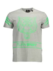 "Plein Sport T-Shirts im Sale | Kontrast-Logo T-Shirt Kurzarm Rundhals Plein Sport online kaufen"|Planet-Deluxe