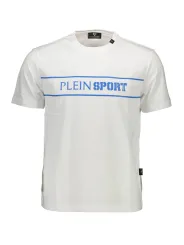 "Plein Sport T-Shirts im Sale | Kontrast-T-Shirt Rundhals Plein Sport Weiß online kaufen"|Planet-Deluxe