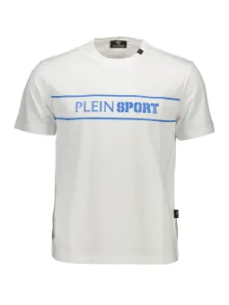 Kontrast T-Shirt Rundhals Plein Sport Weiß - Stil & Komfort