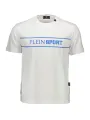 "Plein Sport T-Shirts im Sale | Kontrast-T-Shirt Rundhals Plein Sport Weiß online kaufen"|Planet-Deluxe