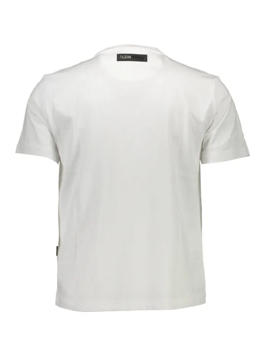 "Plein Sport T-Shirts im Sale | Kontrast-T-Shirt Rundhals Plein Sport Weiß online kaufen"|Planet-Deluxe