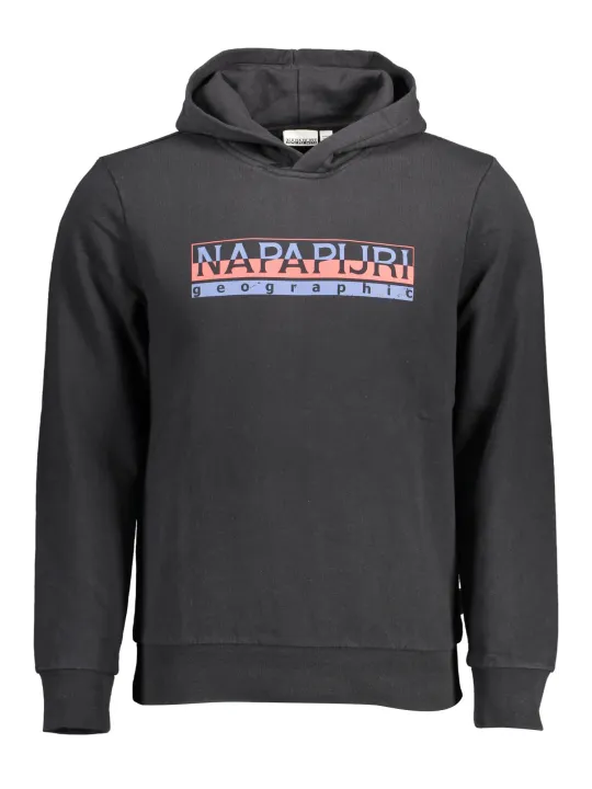 "Napapijri Sweatshirts im Sale | Napapijri Schwarzer Logo Hoodie online kaufen"|Planet-Deluxe